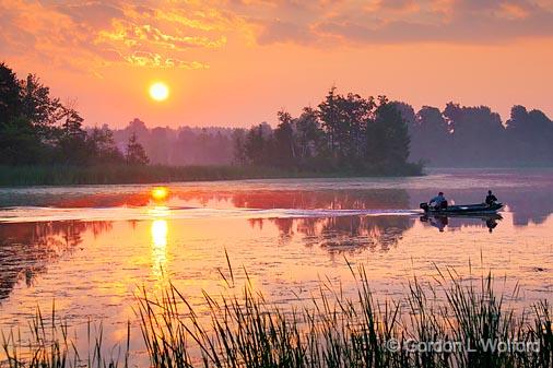 Sunrise Fishers_18383.jpg - Rideau Canal Waterway photographed near Smiths Falls, Ontario, Canada.